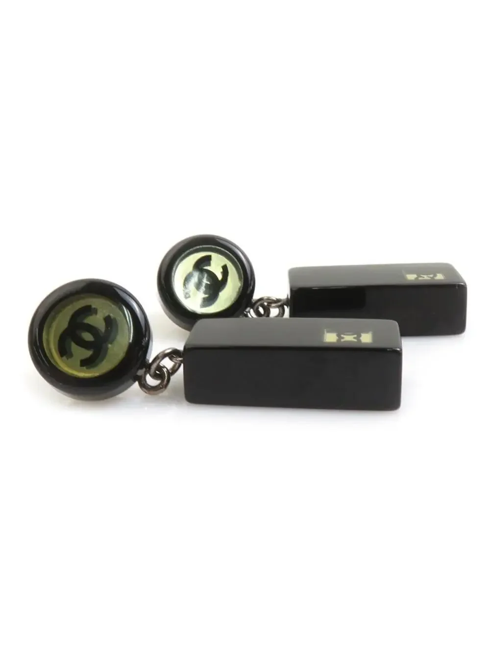 Auth Chanel Cc Logo Pierce Earrings #339539C38B